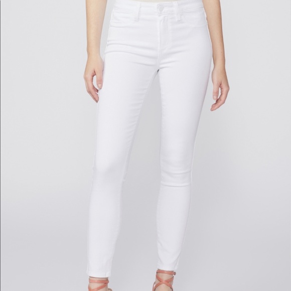 Paige hoxton ankle skinny white jeans size 27 with stretch like new - Picture 2 of 8